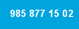 985 877 15 02 985 877 15 02